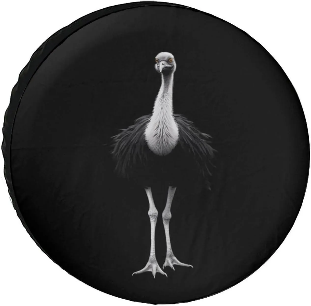 Ostrich Spare Tire Cover Oxford Tire Cover Wheel Cover Protectors Universal Fits for Truck Campers 16inch