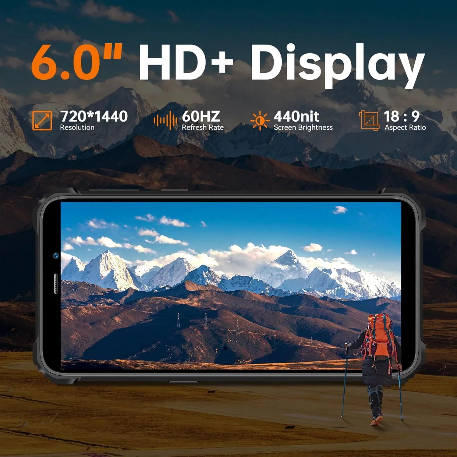 OUKITEL WP32 Rugged Cell Phone - Android 14 Rugged Phone Unlocked, 6.0" HD  Screen,12GB 128GB 1TB Expansion Smartphones, 6300mAh Battery, 20MP 5MP Camera, 4G Dual SIM,NFC,BT5.0,Face ID,T-Mobile, Green