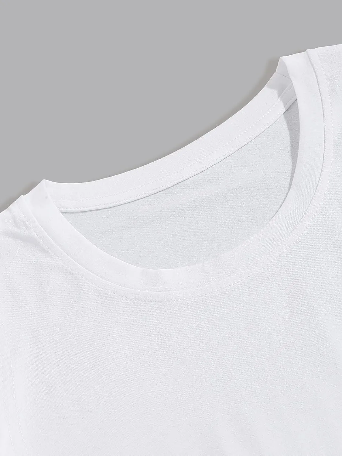 OYOANGLE Men's Summer Graphic Short Sleeve Crewneck T-Shirt Tee Shirts