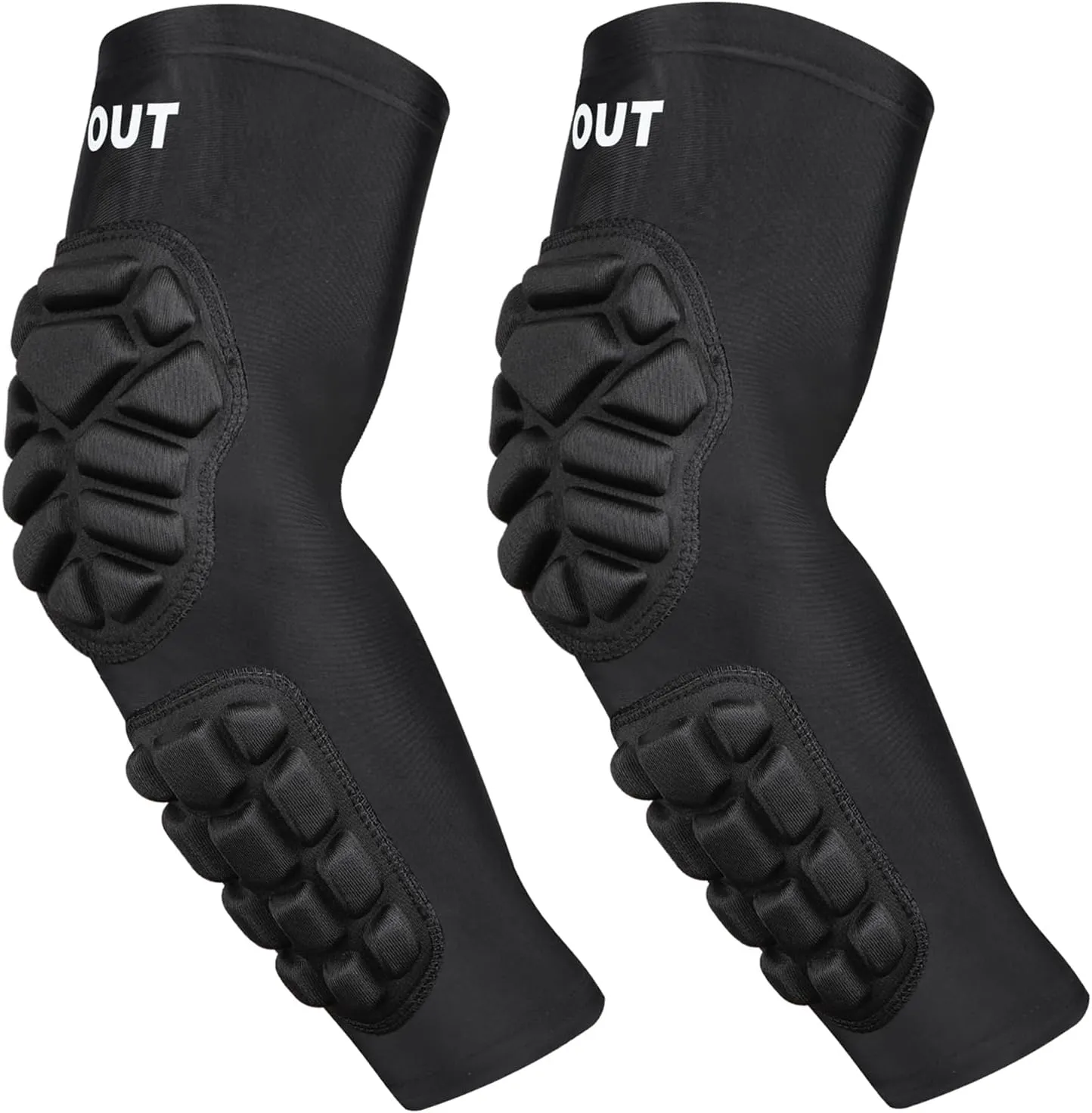Padded Arm Sleeves Elbow Forearm Crashproof Pads Protection for Football Basketball Volleyball Soccer 2 Pack