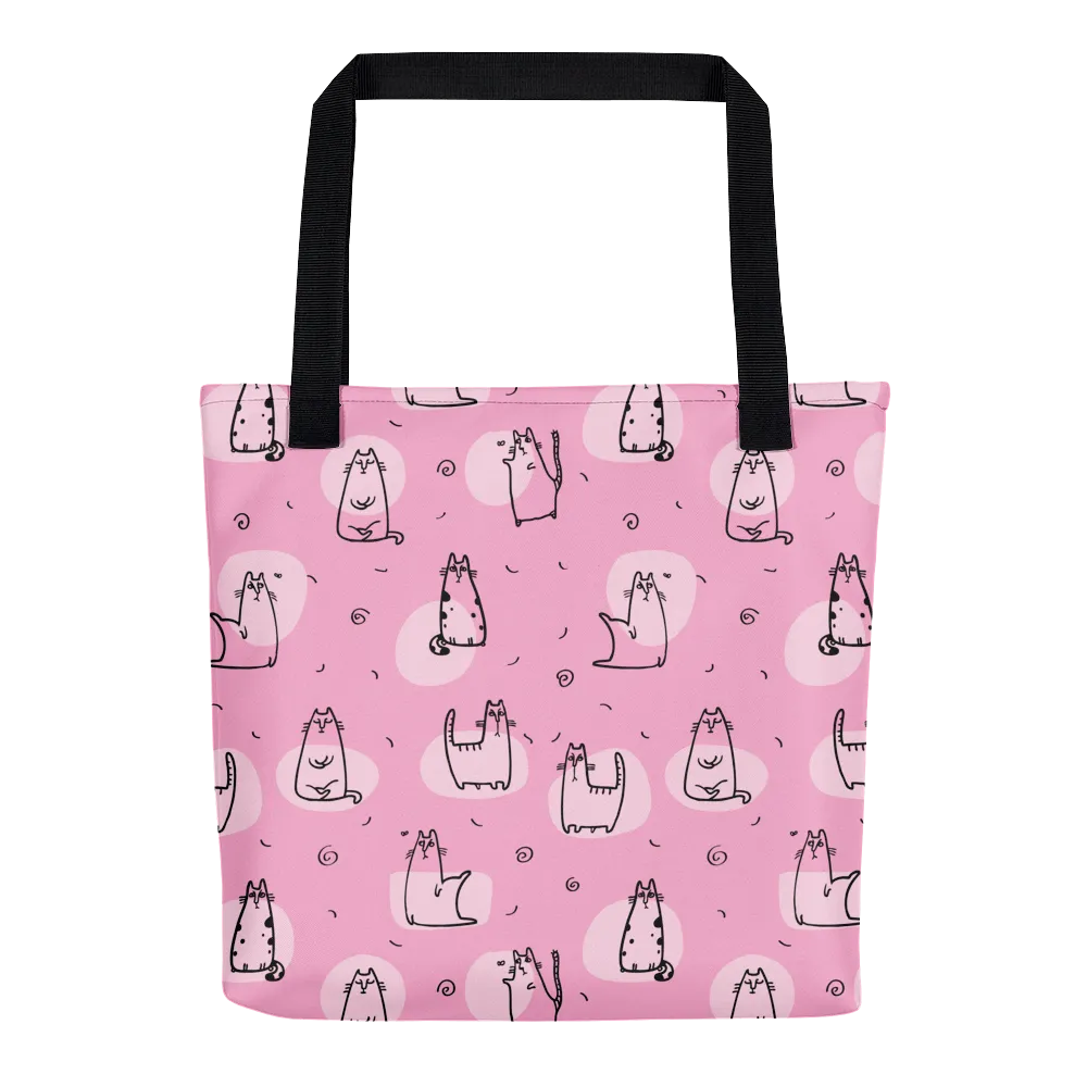 Pattern Cat 'Cool Cat Pink' Tote bag
