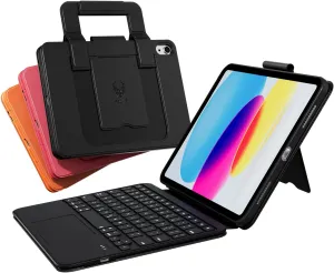 PAUL B for iPad 11th/10th Gen Case with Keyboard 11/10.9 inch A16 2025/2022,Handbag Design, with Pencil Holder,Multi-Touch Trackpad, Thin & Light(Black)