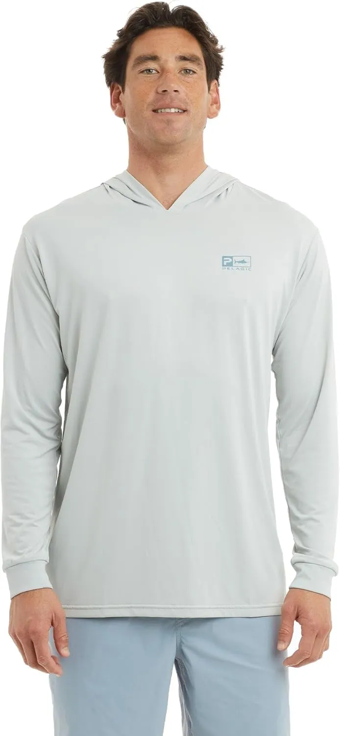 PELAGIC Apparel Men's Aquatek Rusted Icon Hooded Fishing Shirt