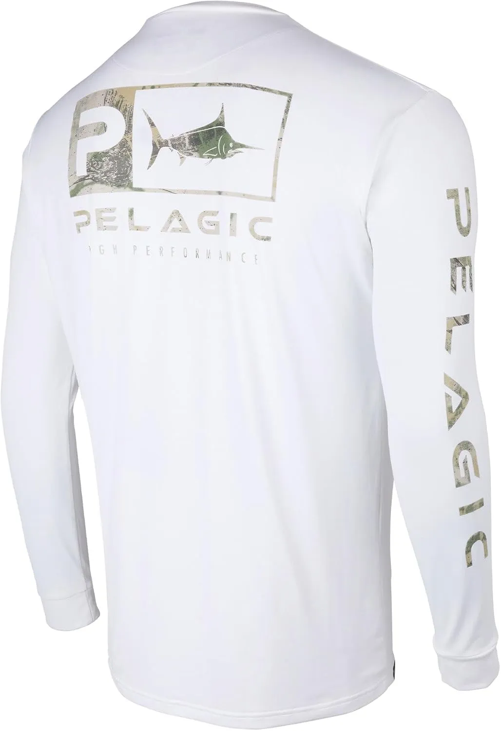 PELAGIC Men's Aquatek Icon Fishing Shirt, Long Sleeve, UPF 50  Protection, Ultra Soft Feel