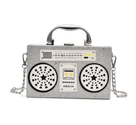Personality Sequin Radio Style Crossbody Bags