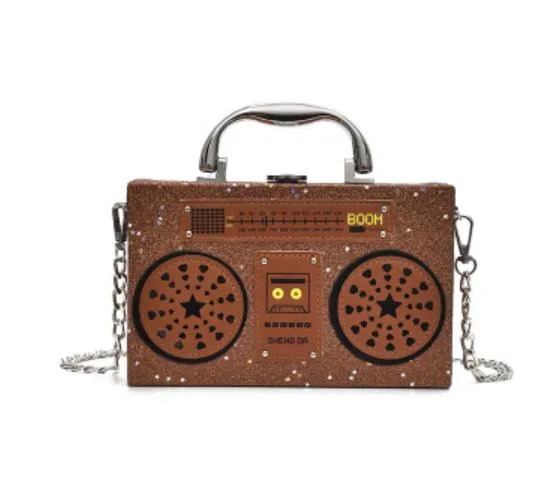Personality Sequin Radio Style Crossbody Bags