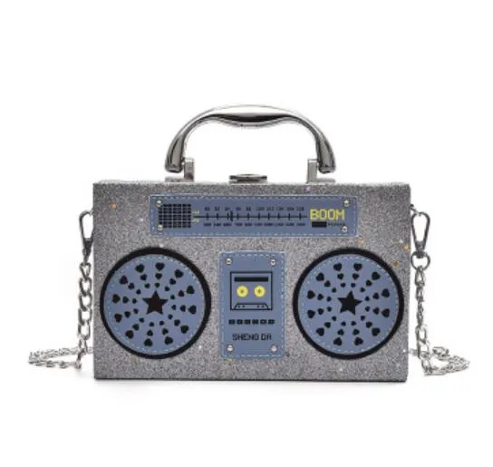 Personality Sequin Radio Style Crossbody Bags