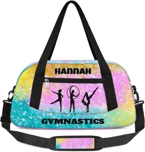 Personalized Ballet Duffle Bag for Girls, Teens Kids Overnight Travel Sleepover Bag Sports Gym Bags