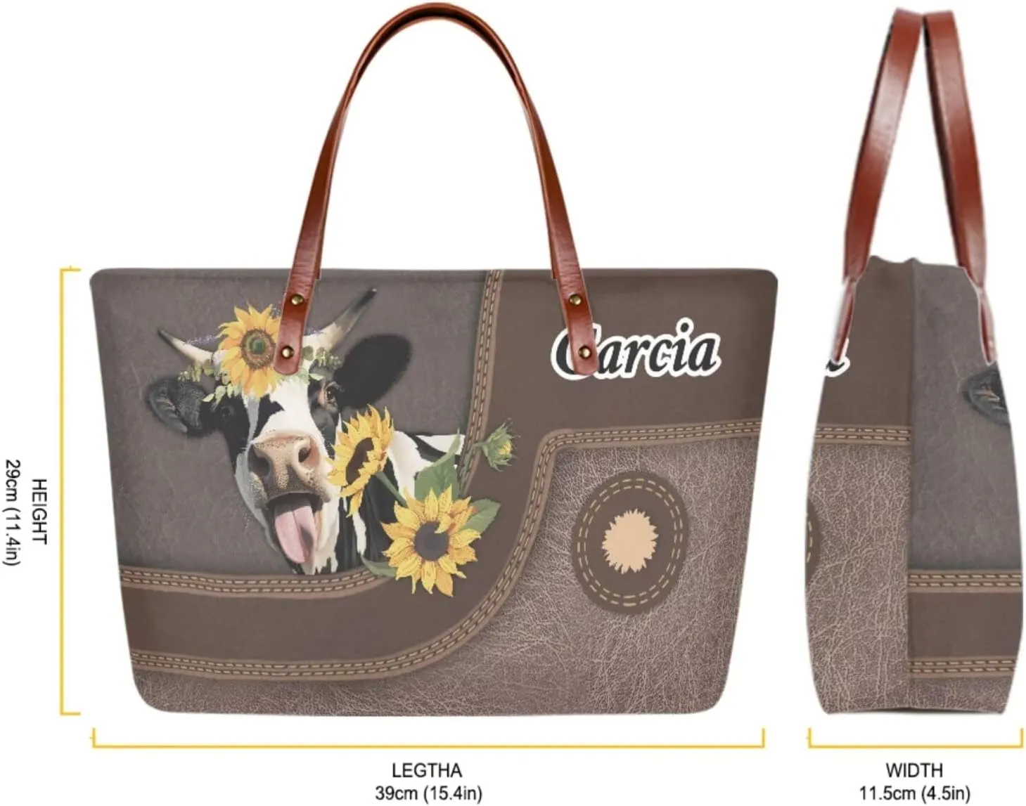 Personalized Purse and Wallet Set for Women, Customied Handbag with Leather Clutch Purse Custom Name Purse Set