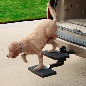 PetSafe Happy Ride PupSTEP HitchStep Dog Stairs, Folding Steps for Truck & SUV Hitches, for Medium to Large Dogs