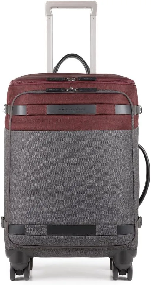 Pierre Travel Garment Bag, Red (Rosso/grigio)
