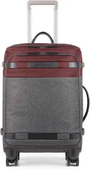 Pierre Travel Garment Bag, Red (Rosso/grigio)