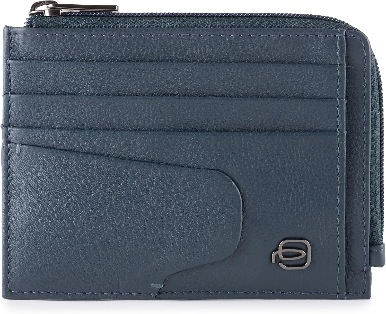 Piquadro Men's Akron Coin and Credit Card Holder, Black