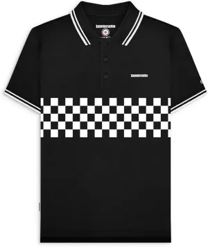 Polo Shirt Mens Khaki Two Tone Panel Mod Ska Skinhead