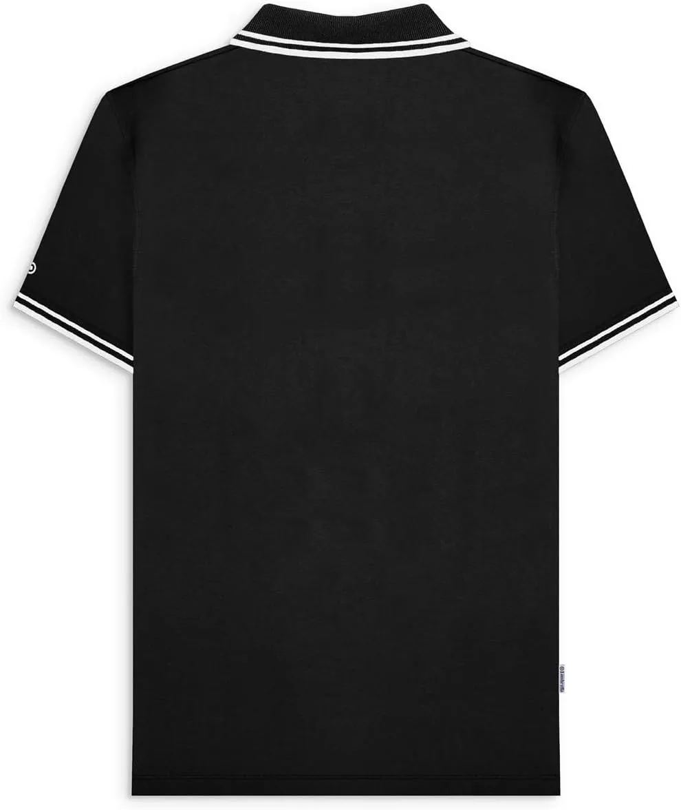 Polo Shirt Mens Khaki Two Tone Panel Mod Ska Skinhead