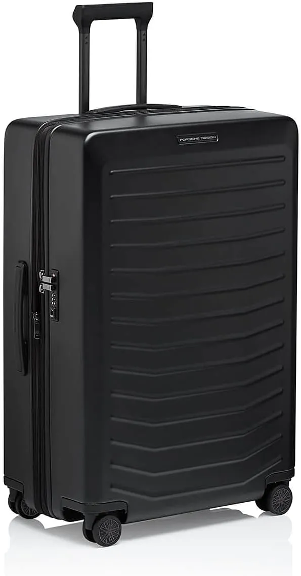 PORSCHE DESIGN 30 inch Expandable Spinner Luggage - Expandable Depth of 1.5" - Hardside Travel Suitcase - Roadster Collection - Black Matte