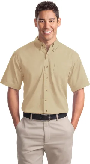 Port Authority Men's Short Sleeve Twill Button-Down Shirt