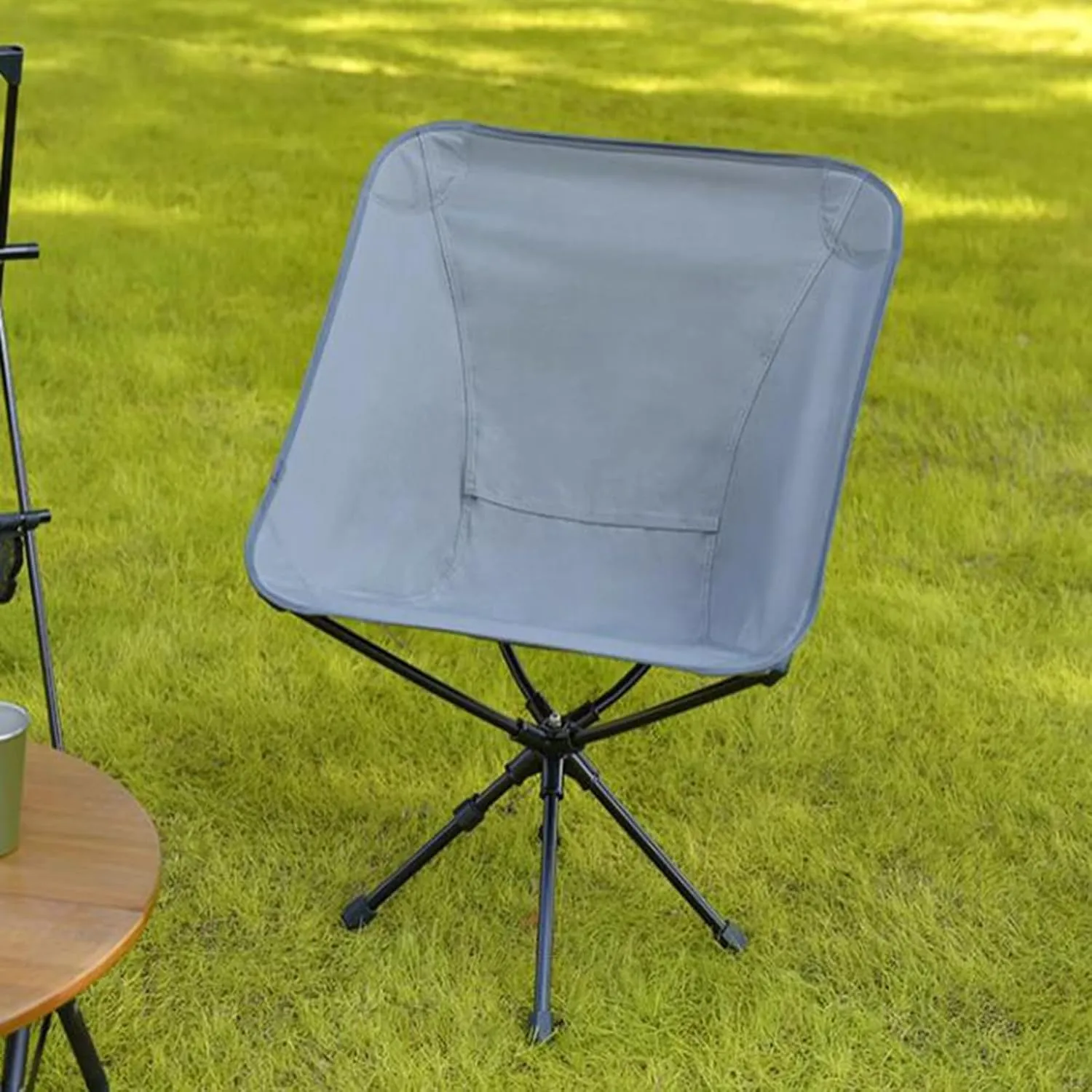 Portable Chair Swivel e Camping Chairs Lightweight Picnic Chairs Compact Design with Carry Bag Camping Essentials
