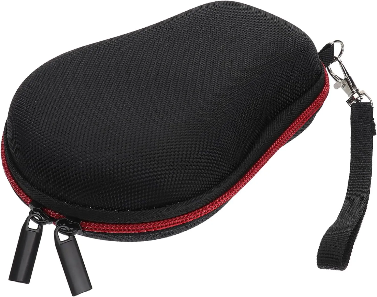 Portable Storage Case for Speaker Hard Shockproof Protection with Mesh Pocket for Accessories Travel Friendly Design Black