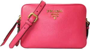 Prada Crossbody Bag Handbag For Women - Women's Vitello Phenix 1BH079 Pink Leather Cross Body Bag Bags For Women