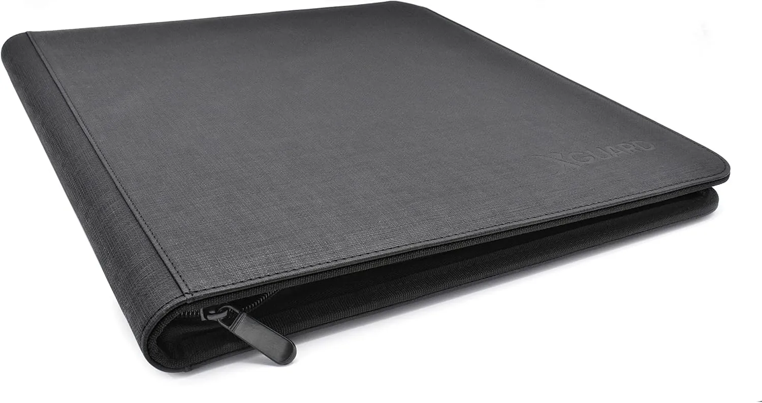 Premium 12 Pocket Trading Card Binder - PU Leather - 480 Side Loading Pocket Album Folder - For TCG and Sports Cards