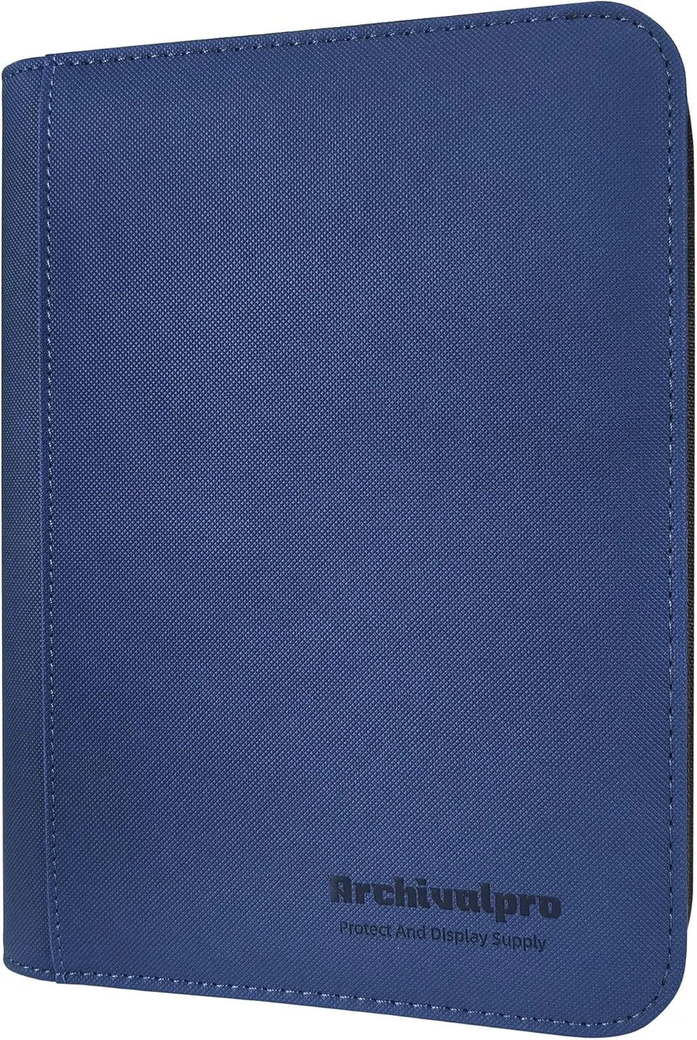 Premium Trading Card Collection Leather Binder, Holds 160 Cards,Card Holder Album with double side 4 Pocket/Page, 20 Pages(Blue)