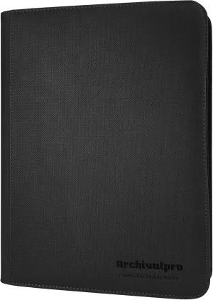 Premium Trading Card Collection Leather Binder, Holds 360 Cards,Card Holder Album with double side 9 Pocket/Page, 20 Pages(black)