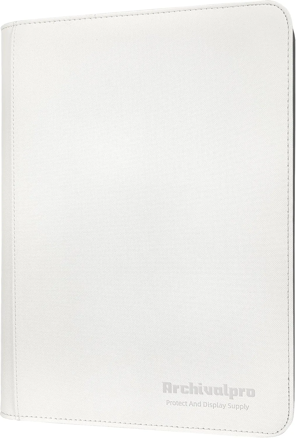 Premium Trading Card Collection Leather Binder, Holds 360 Cards,Card Holder Album with double side 9 Pocket/Page, 20 Pages(white)