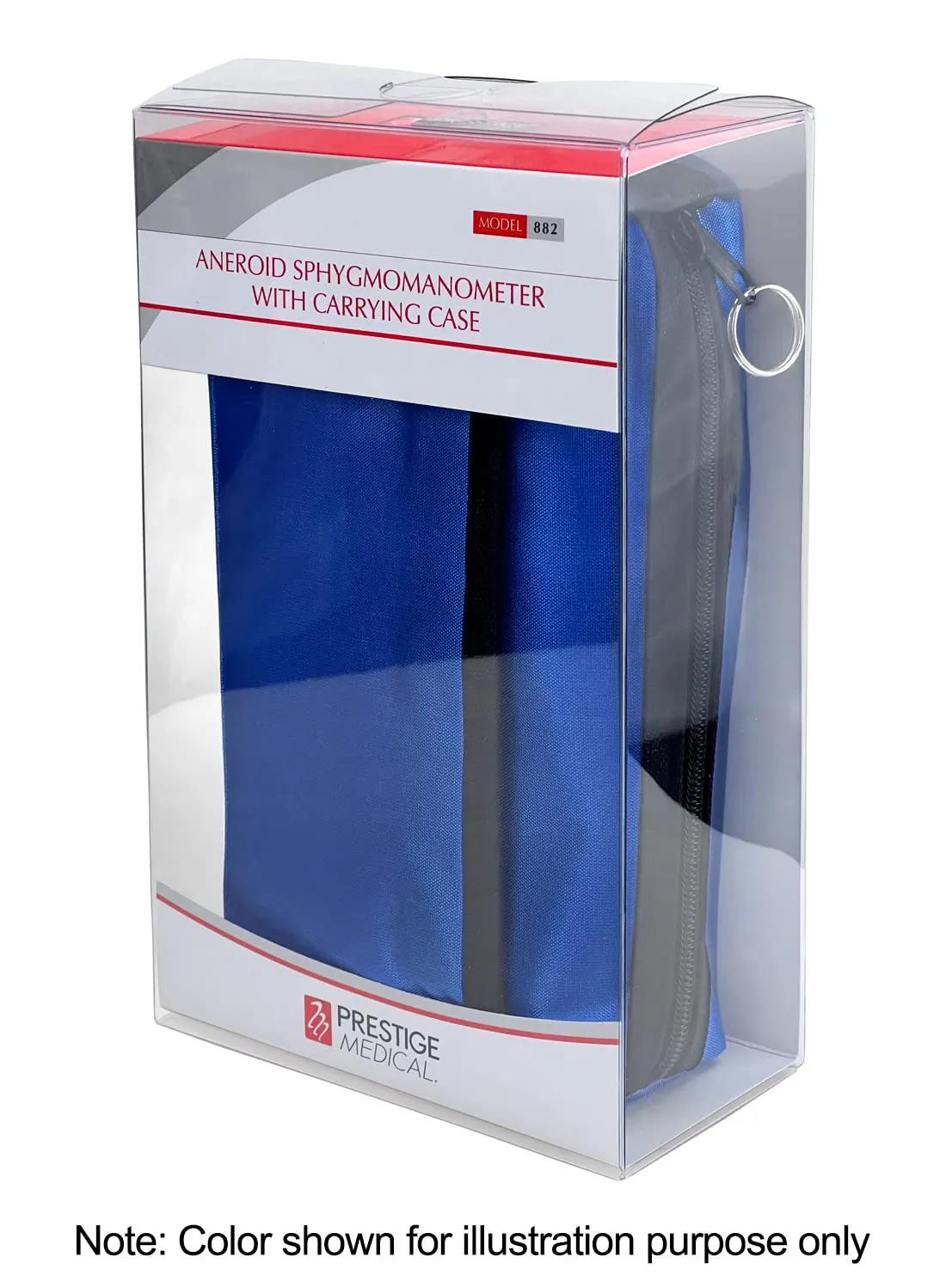 Prestige Medical Adult Premium Aneroid Sphygmomanometer with Matching Carry Case, Navy Blue (Model: 882-NAV)
