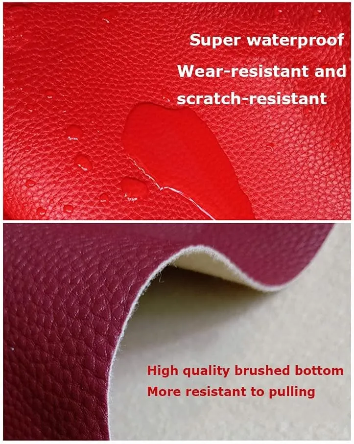 PU Fabric Leather 1 Yard 55" x 39", 1.0mm Thick Faux Synthetic Leather Material Sheets for Upholstery Crafts, DIY Sewings, Sofa, Handbag, Hair Bows Decorations(Navy Blue,1.4x7m)