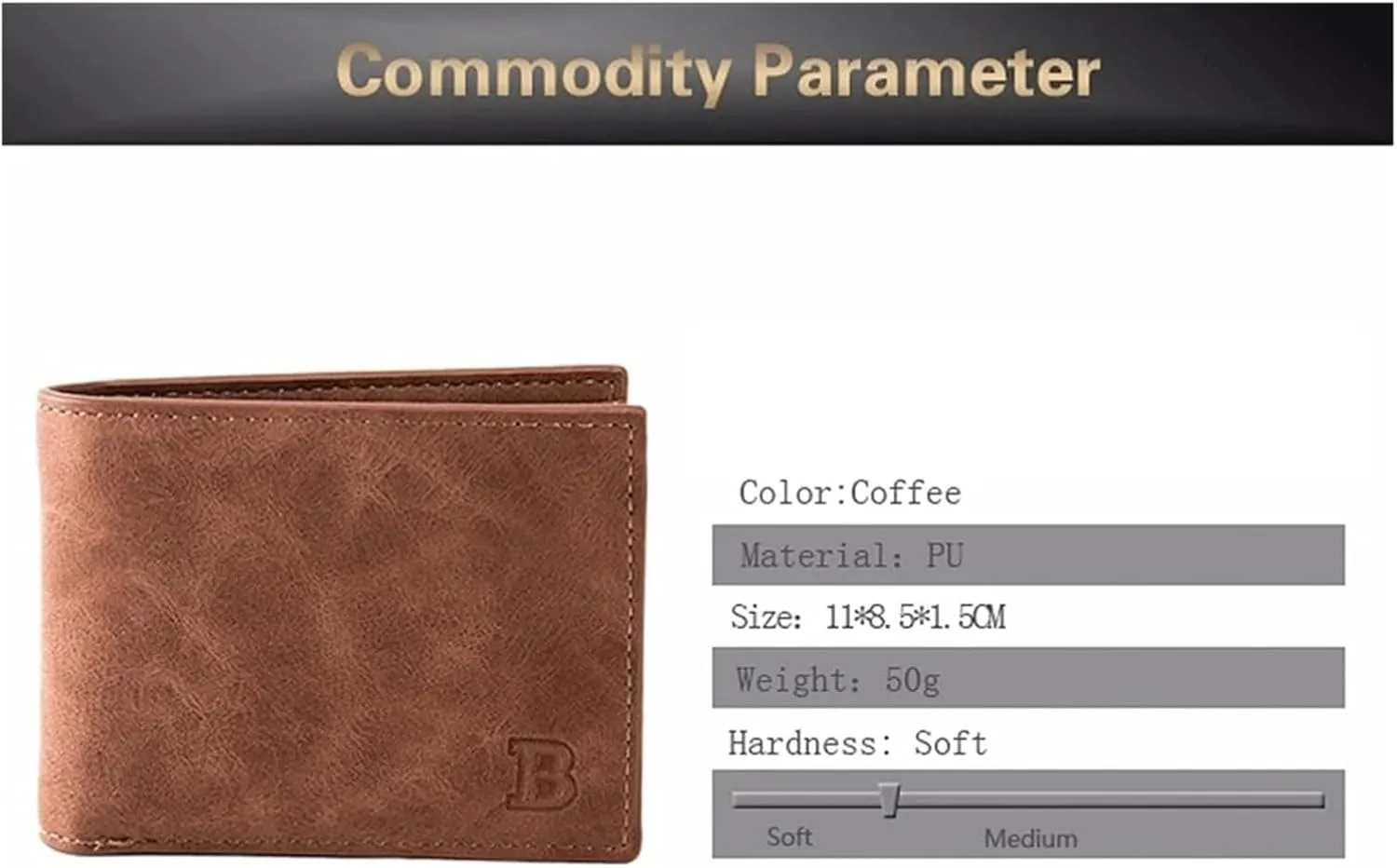 PU Leather Men's Wallet With Coin Bag Zipper Small Money Purses Dollar Slim Purse Money Wallet purse
