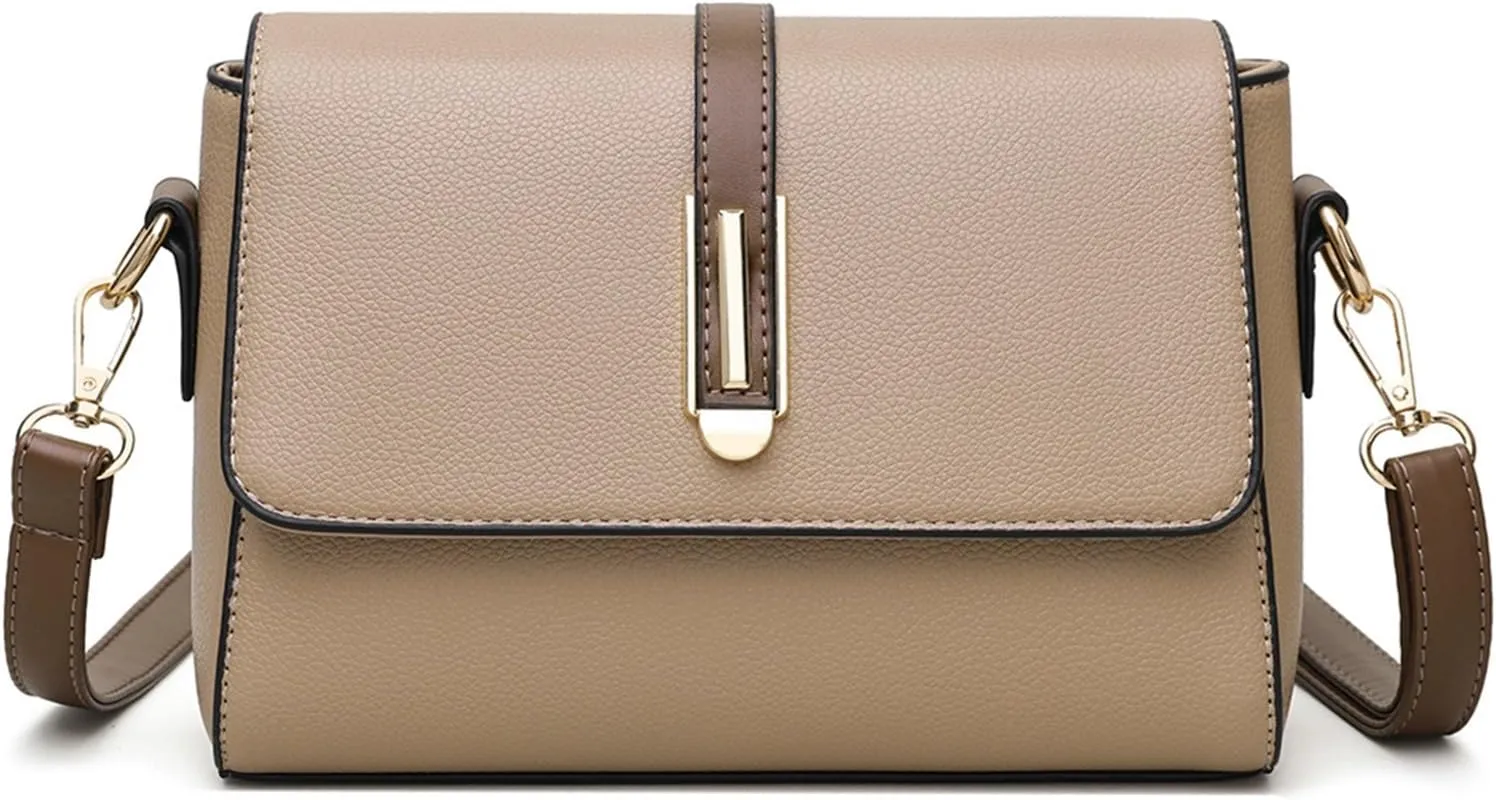 PU Leather Shoulder Bag Soft Multi Functional Large Capacity Women Purse Shoulder Bag for Wandering Shopping