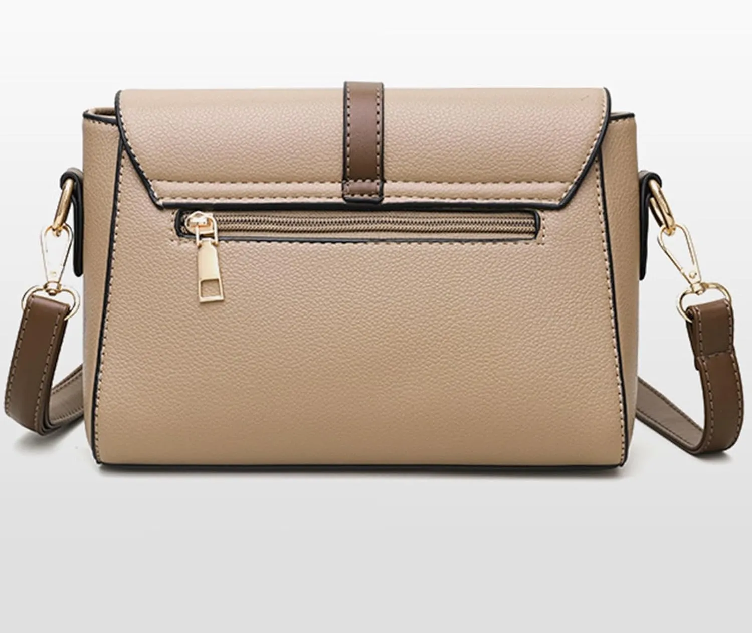 PU Leather Shoulder Bag Soft Multi Functional Large Capacity Women Purse Shoulder Bag for Wandering Shopping