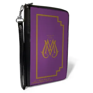 PU Zip Around Wallet Rectangle - Fantastic Beasts The Crimes of Grindelwald MINISTRY OF MAGIC Icon Purple/Gold