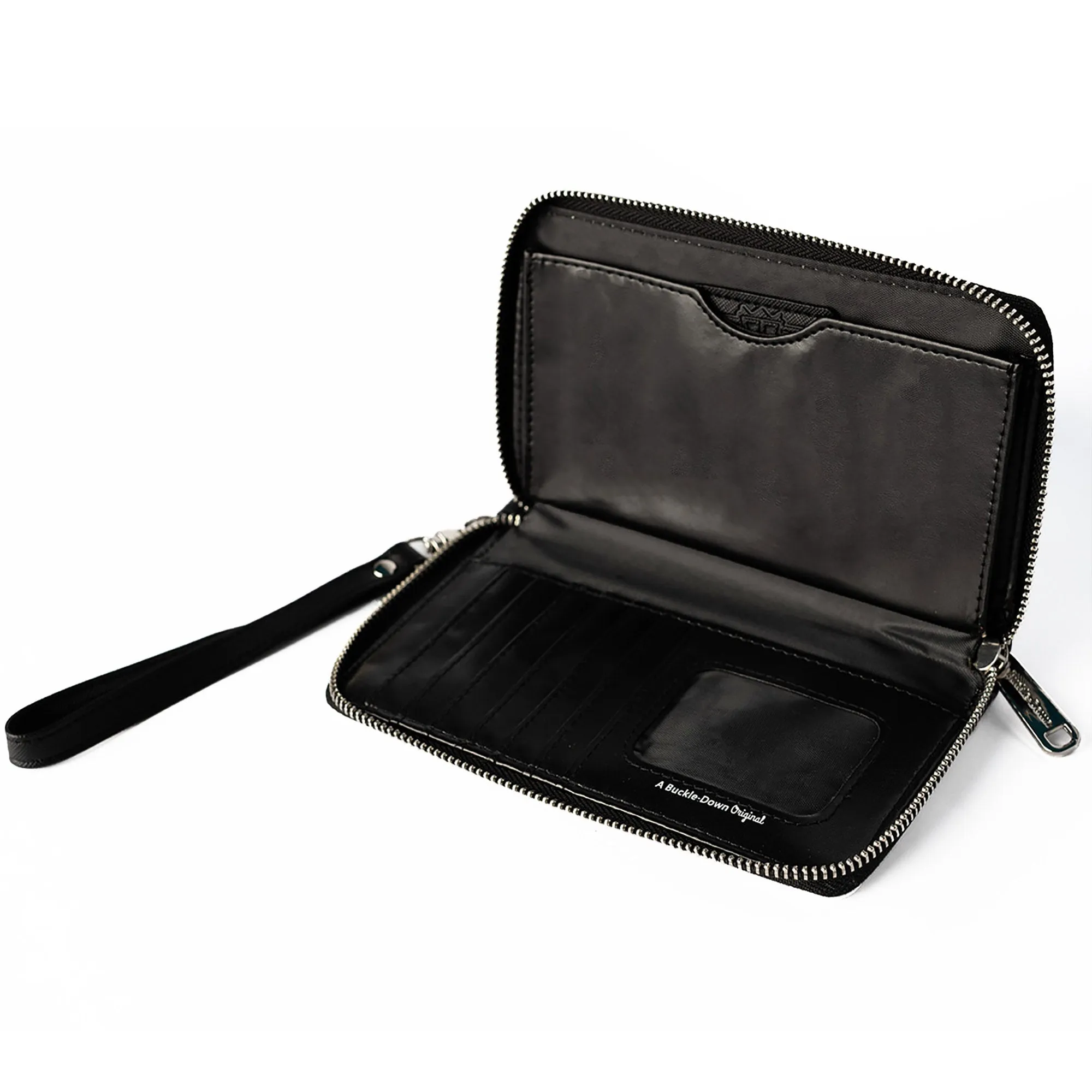 PU Zip Around Wallet Rectangle - Fullmetal Alchemist Brotherhood Edward and Three Homunculi Group Scene