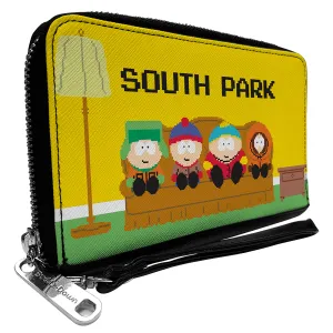 PU Zip Around Wallet Rectangle - SOUTH PARK Boys 8-Bit Couch Pose Yellow