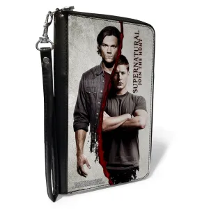 PU Zip Around Wallet Rectangle - SUPERNATURAL Winchster Brothers Divided