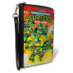 PU Zip Around Wallet Rectangle - Teenage Mutant Ninja Turtles THE EARLY YEARS Comic Book Cover Pose