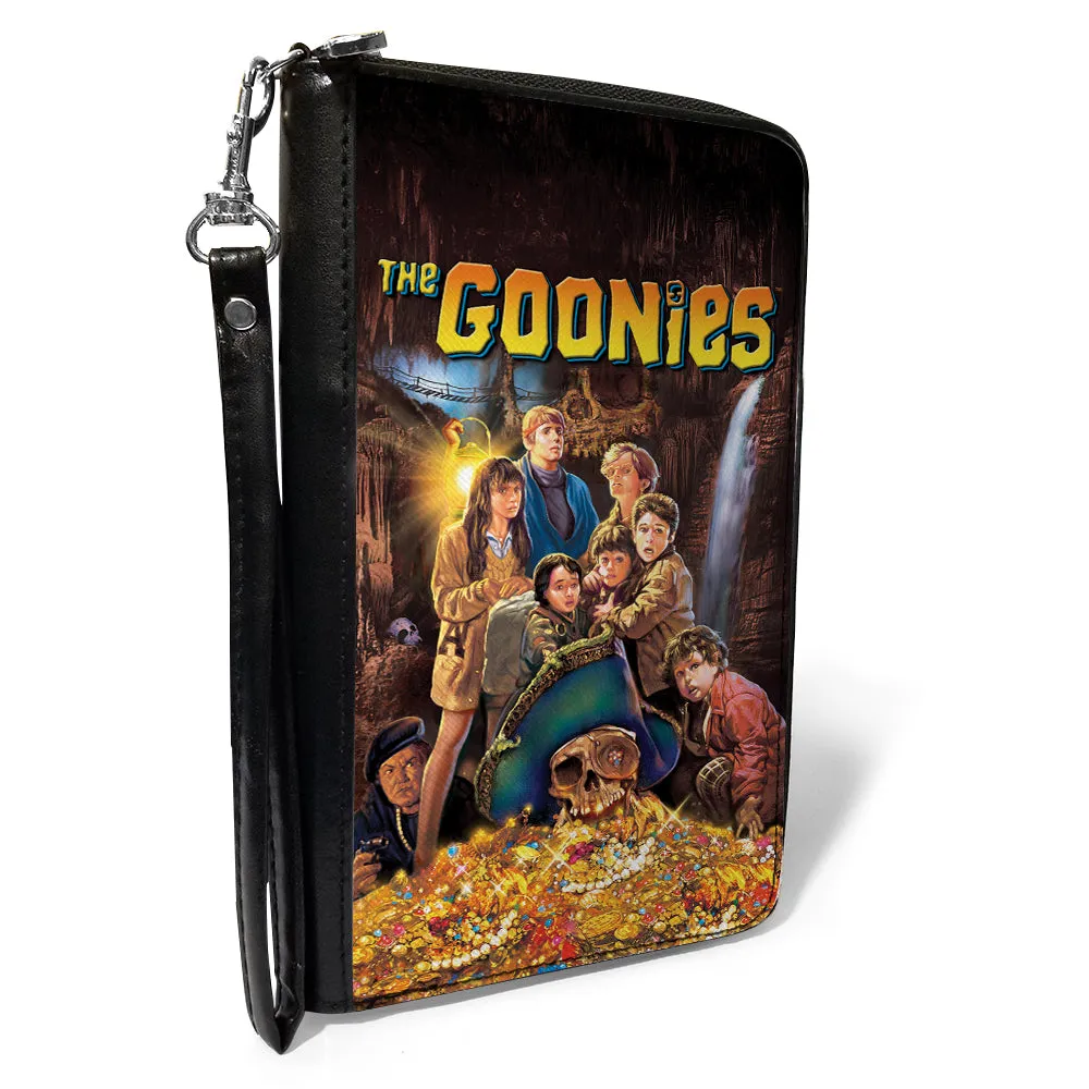 PU Zip Around Wallet Rectangle - THE GOONIES Treasure Movie Poster Group Pose