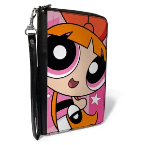 PU Zip Around Wallet Rectangle - The Powerpuff Girls Blossom Close-Up Pose Pinks