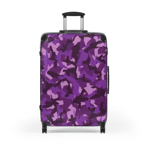 Purple Camo Suitcase