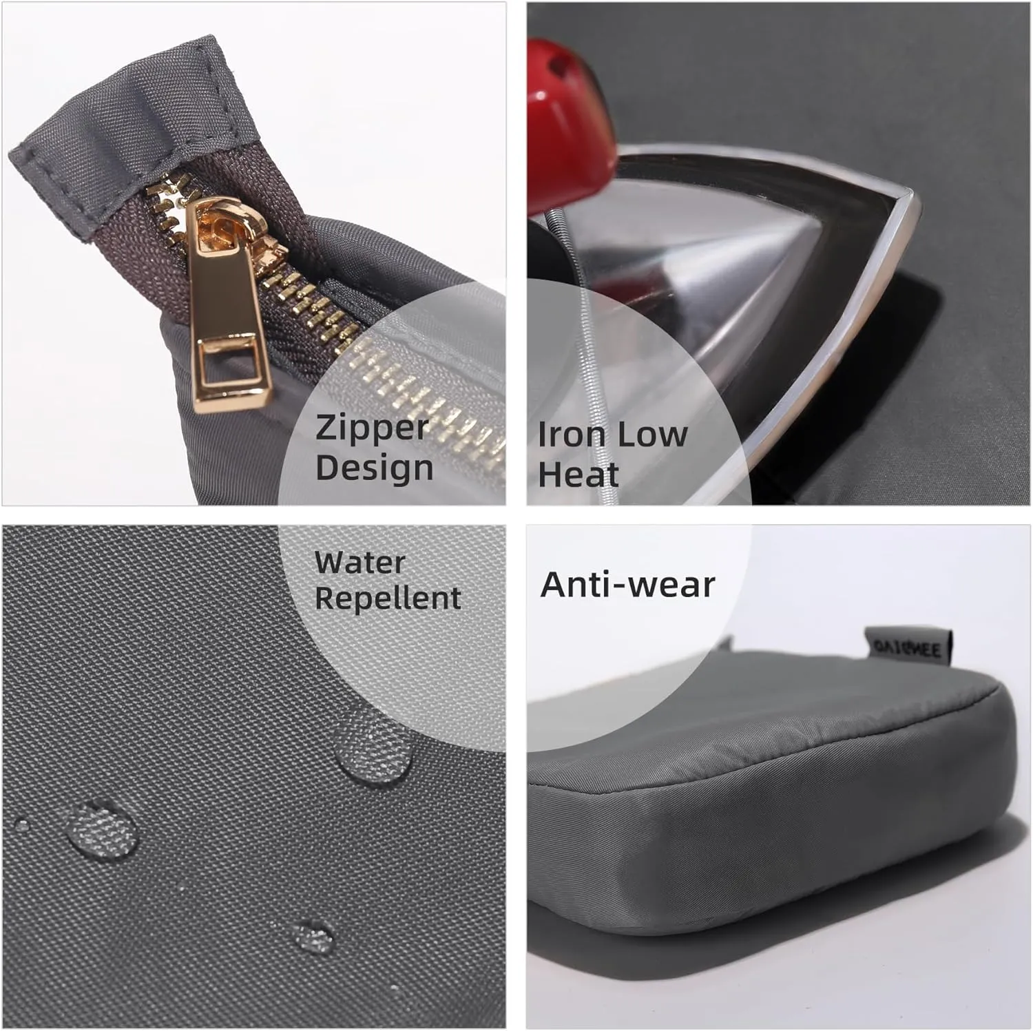 Purse Organizer Insert for Hermes Evelyne 33 GM, Mini Evelyne Bag Insert with Zipper,Nylon Inner Liner Organizer with Multi-pockets,Keep Bag Shape and Clean