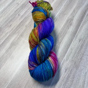 "Lisa Frank Explosion" - Fingering / Sock Weight Yarn