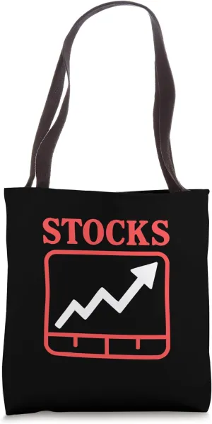 "Stocks" Funny Stock Chart Graphic Humor Tote Bag