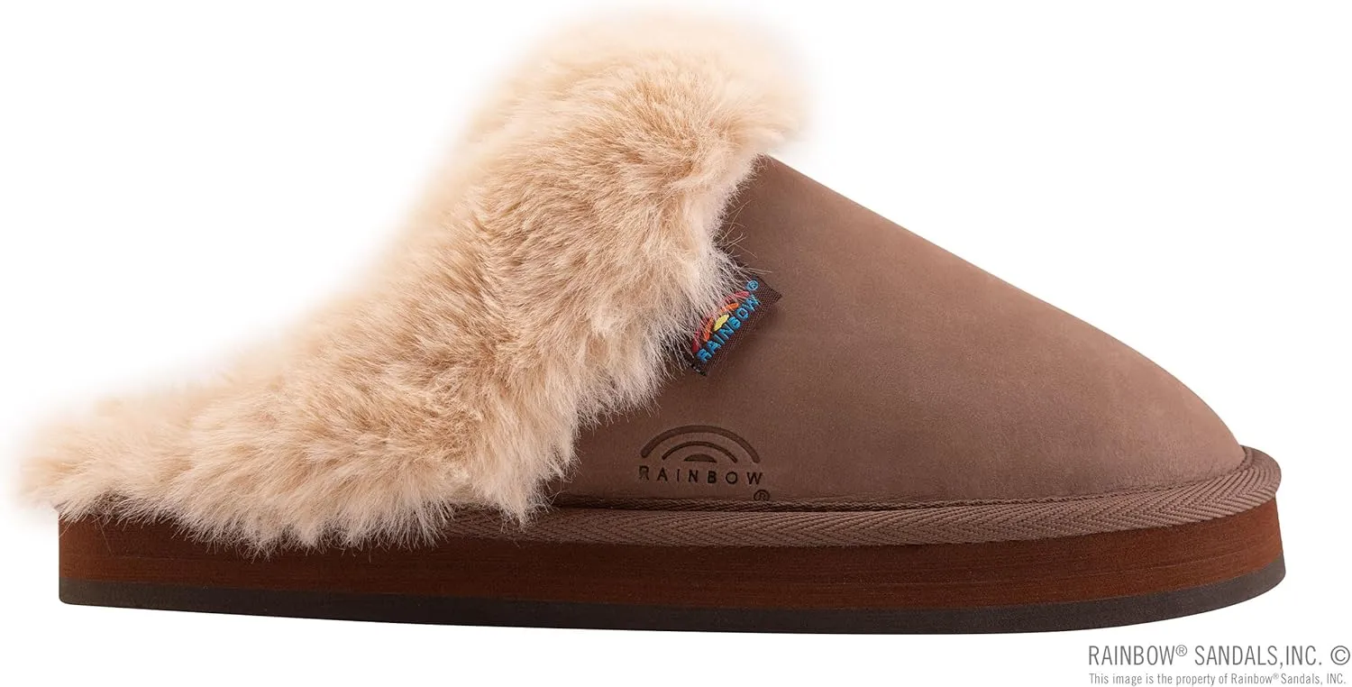 Rainbow Sandals Ladies Sunset Snugs - Premier Leather, Fleece Lined Slipper