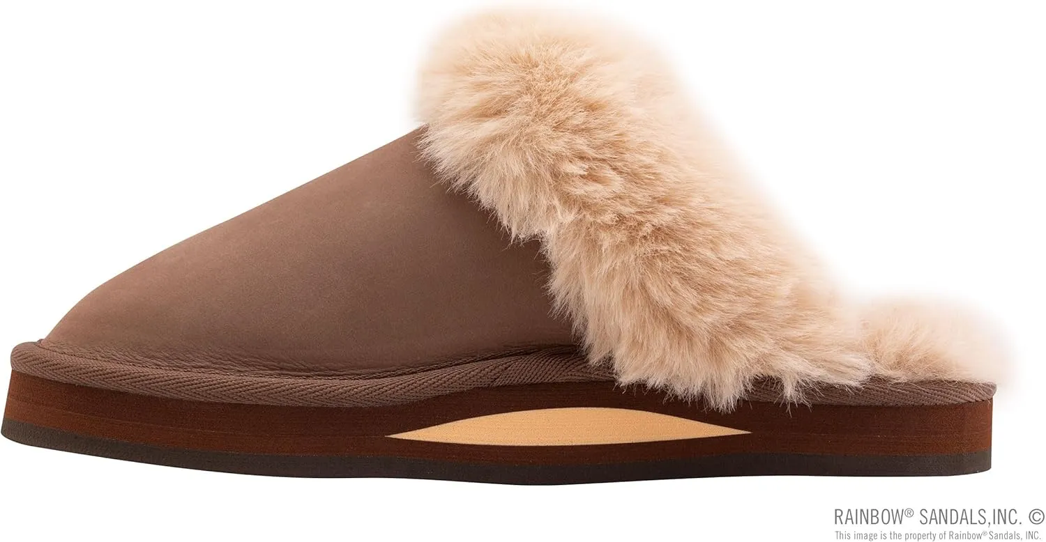 Rainbow Sandals Ladies Sunset Snugs - Premier Leather, Fleece Lined Slipper