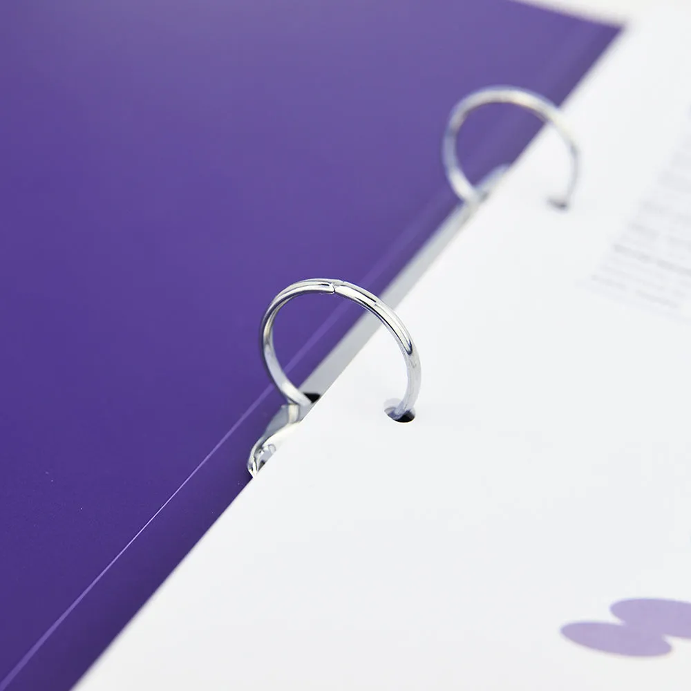 Rapesco Germ-Savvy Antibacterial A4 PP Ring Binder 225 Purple