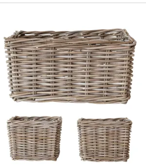Rattan Trunk w/Handle Basket
