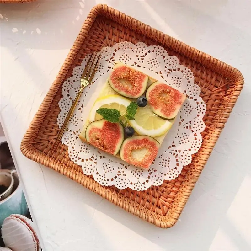 Rattan Wicker Woven Trays