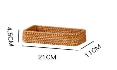 Rattan Wicker Woven Trays